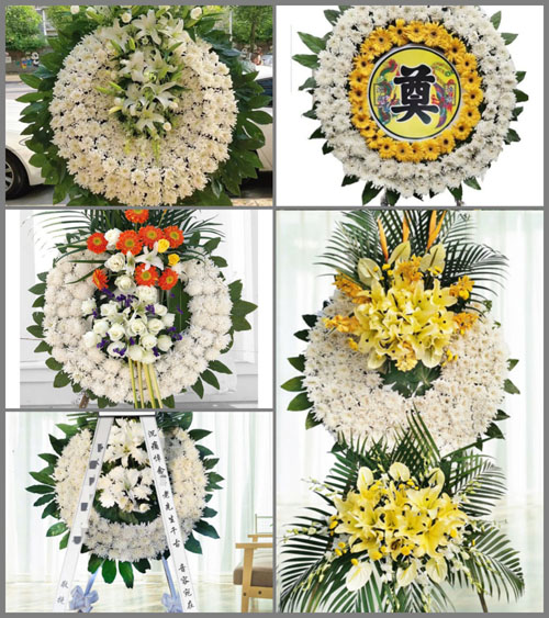 四川成都双流区白沙镇团山村花圈速递